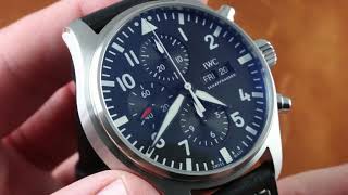 IWC Pilot’s Watch Chronograph IW377709 Luxury Watch Review [upl. by Adnoel]