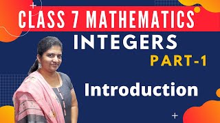 Integers Class 7 Part1 Introduction Mathematics NCERT  CBSE [upl. by Ahsinik]