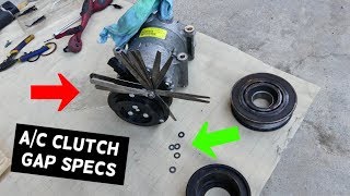 WHAT AC AC COMPRESSOR CLUTCH GAP SHOULD BE SET AT [upl. by Anavas]