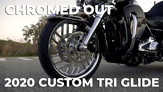 2020 Harley Tri Glide Sick Custom Trike Build Dripping with Chrome and LED Upgrades [upl. by Esilehs]