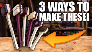 3 Ways To Make BEAUTIFUL Wooden Mallets  EASY DIY [upl. by Erodroeht]