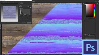 Create Normal Maps with Photoshop [upl. by Ahsitan]