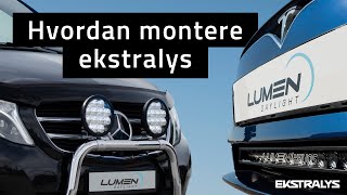 Hvordan montere ekstralys [upl. by Sirehc]