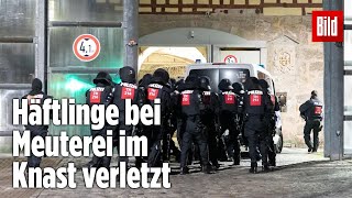 Gefängnismeuterei Polizei stürmt Knast in Thüringen  JVA Untermaßfeld [upl. by Oralle]