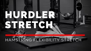 Modified Hurdler Stretch The BEST Hamstring Stretch [upl. by Haerle]