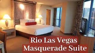 Rio Las Vegas  Masquerade Suite  Strip View [upl. by Petronia]