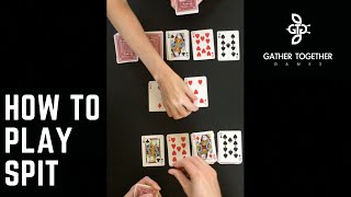 How To Play Spit Card Game [upl. by Irotal928]