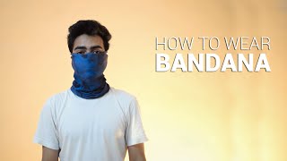 How to Wear a Bandana  5 Ways  Mask Alternative [upl. by Andrien]