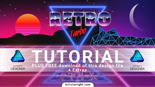 Learn how to use Affinity Designer  Retro Tutorial [upl. by Akanke]