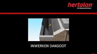 HERTALAN EPDM  inwerken dakgoot [upl. by Nimrac113]