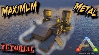 Resource Motorboat Tutorial  The best way to get metal  Ark Survival Evolved [upl. by Nereids]