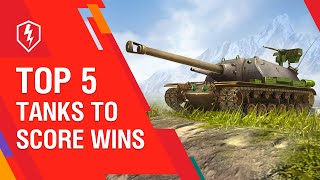 WoT Blitz Top 5 Tier X Tanks for Winning [upl. by Ahsieit]