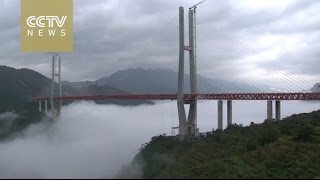 Timelapse World’s highest bridge to open in China [upl. by Amer]