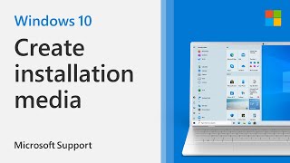 How to Create Installation Media for Windows 10  Microsoft [upl. by Kuster]