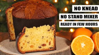 Panettone  Easy NoKnead Italian Fruit Christmas Cake  How Tasty Channel [upl. by Nangem]