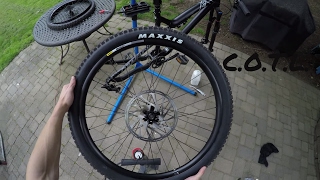 MTB DIY Tubeless Conversion  Easiest and Cheapest way [upl. by Ettevroc]