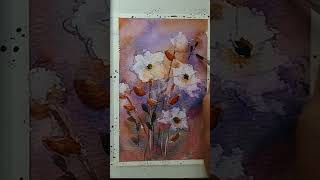 Whimsical Fantasy Watercolor Flowers [upl. by Leena]