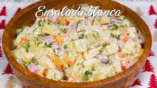 COMO PREPARAR ENSALADA BLANCA NAVIDEÑA  ACOMERPE [upl. by Akkire]