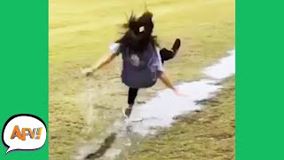 Slip Slide and FAIL 😂  Funniest Fails  AFV 2020 [upl. by Lean]