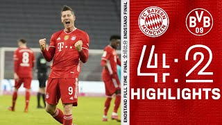 Insane comeback with 3 Lewandowski goals Highlights FC Bayern vs Borussia Dortmund 42 [upl. by Palgrave]