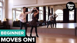 Salsa Turns and Spins for Beginners On1  5 Basic Right Turns  TheDanceDojocom [upl. by Karilynn]