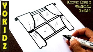 How to draw a WINDOW easy [upl. by Nortad]