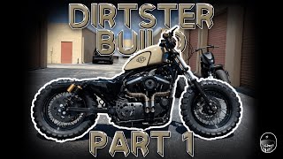 The Dirtster Build Part 1 The Harley Davidson 48 Custom Build that broke the internet [upl. by Llehcnom]