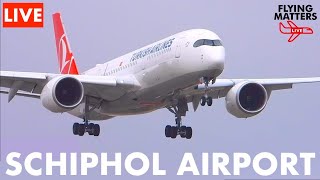 LIVE PlaneSpotting 🔴SCHIPHOL AIRPORT 747s amp more Live ATC [upl. by Sublett]