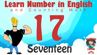 Learn Number Seventeen 17 in English amp Counting Math [upl. by Warfeld]