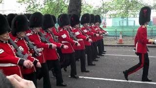 Queens Guard Marching From Buckingham Palace [upl. by Campball]