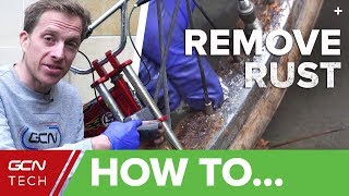 How To Remove Rust From Your Bicycle  Clean Your Bike With Household Products [upl. by Faletti]